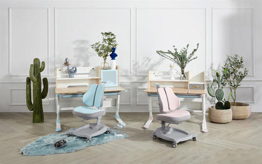 2平米爆款飞行家学习桌+护脊学习椅：原生真实木，多级调节，呵护宝宝脊椎 商品图2