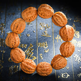 六鑫珠宝 麻小核桃秋子串 22mm