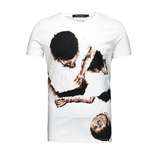Marco Azzali 白色印花短袖T恤 T3829300 商品图0