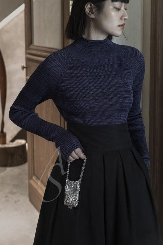 Paco Rabanne 银色链式网纱吊饰项链 商品图1