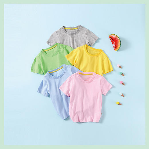 【母婴】韩版童装新款夏季男童短袖女童T恤 商品图0