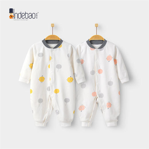 【母婴】秋冬弹力保暖内衣宝宝爬服连身衣 商品图2