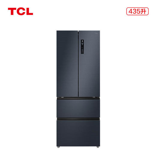 【TCL冰箱】TCLBCD-435WEPZ50烟墨蓝435升变频养鲜风冷法式多门冰箱 商品图1