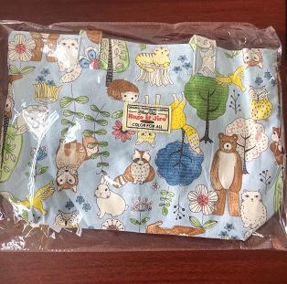 HUJI祤集Sneaky手提袋插画动物小树林 商品图0