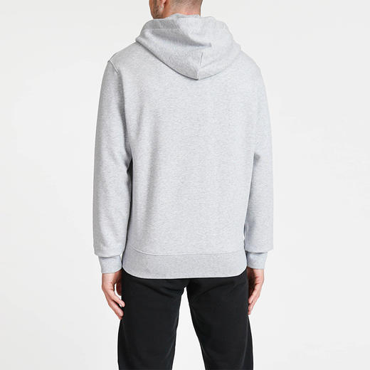 VERSACE 范思哲 男士棉质黑色徽标印花连帽长袖卫衣 灰色 71GAIP11 CF00P 802 商品图2