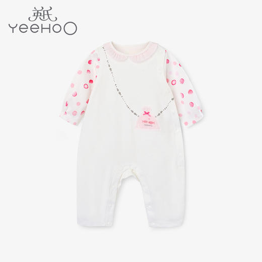 英氏-童衣类（春）E1英针长蛤英氏白73CM 商品图0