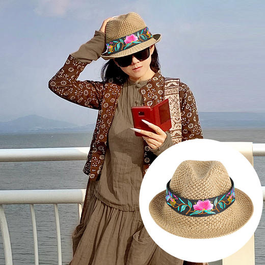 【春夏草帽】泊舟民族风礼帽 | 现货加急发 商品图0