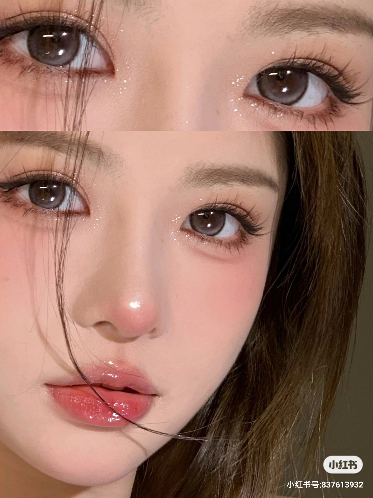 【小红书推荐款】clairecolor,水光狗狗眼灰，年抛/直径14.5/着色13.7， 138/一副，268/两副，298/三副 最高度数有1000度