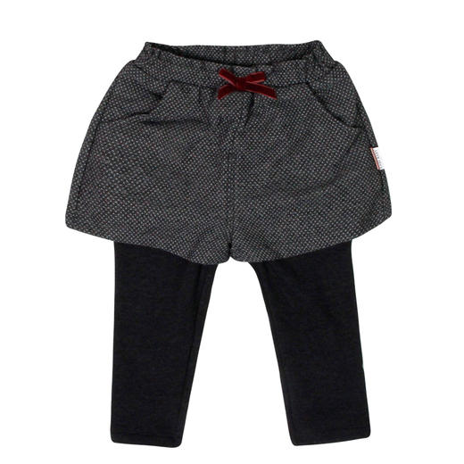 拉比-童衣类（冬）C9浪漫假两件长裤深灰 商品图0