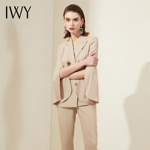 IWY/卡其职业西装套装时尚气质工作服总裁女神范面试正装ol 201017C1+P1 商品图1