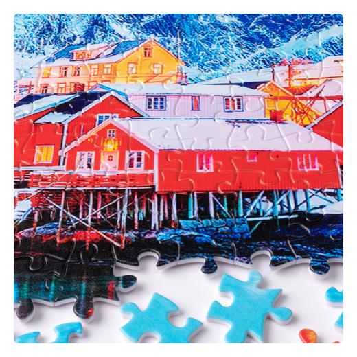 【折扣商品 不退不换】1000片 平面拼图 塑料拼图 H2625 冰雪微光 商品图3