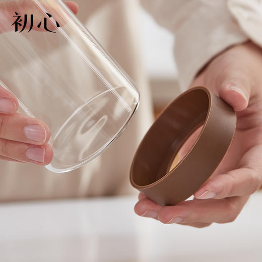 初心| 高硼硅玻璃调味罐相思木调料罐 商品图5