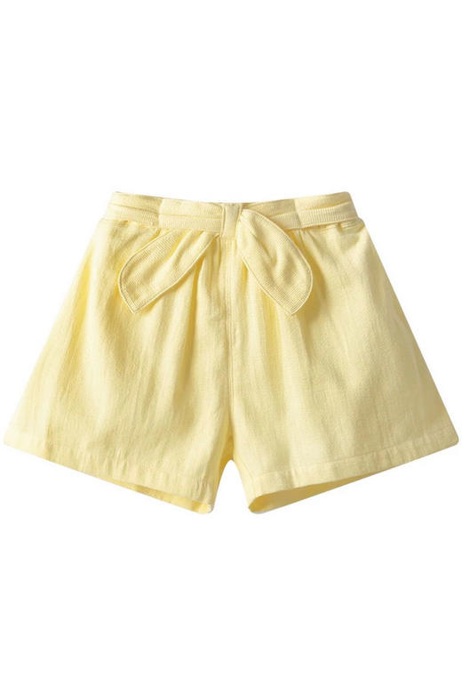 拉比-童衣类（夏）C9绚丽蝴蝶结短裤黄色 商品图5
