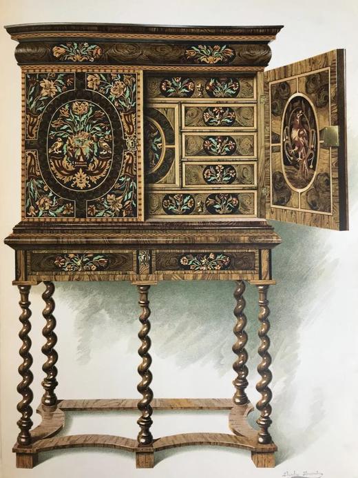 1905年 珀西·麦克奎德《英国家具史：胡桃木时代》 200余幅精美插图 精装8开 商品图5