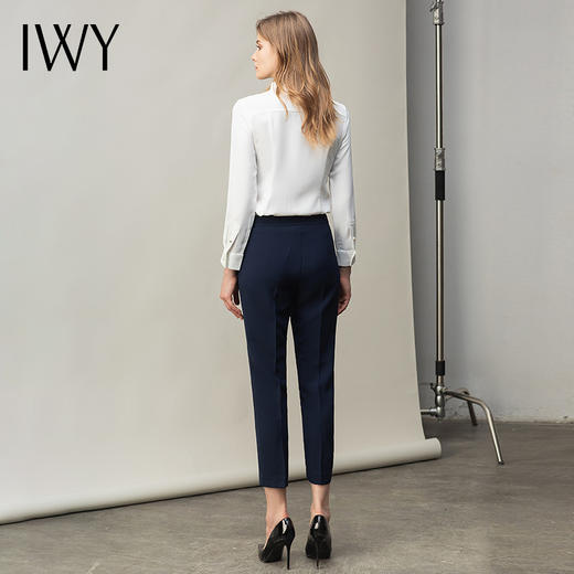 IWY/经典白色衬衫套装女工作服职业气质高端销售OL工装衬衣两件套 B0434+P11398 商品图3
