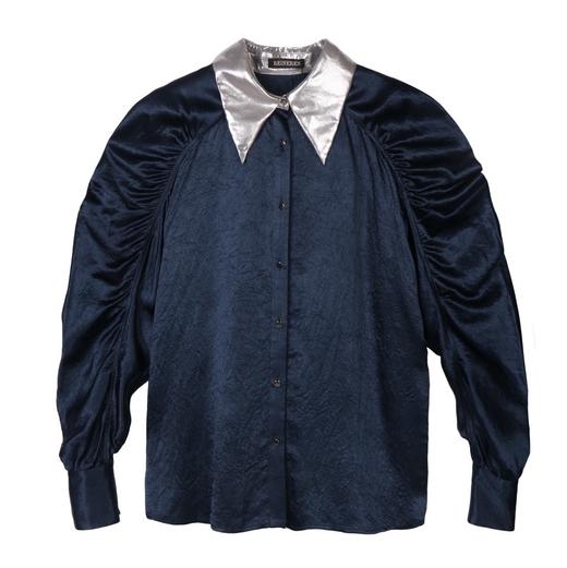 泡泡袖复古上衣 商品图0