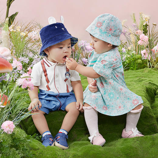 英氏-童衣类（夏）E1英针短蛤英氏白66CM 商品图1