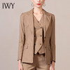 IWY/卡其职业西装套装女时尚大码工作服商务总裁修身正装OL 193077C1+P1 商品缩略图4