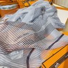 价值10000+ 原地封神！被美到心颤！H家猪鼻链元素雾霾空气蓝丝巾100cm*190cm 高规格桑蚕真丝 柔软丝滑 好打理 飘逸仙气让人有初恋般的意外心动！预售 商品缩略图7