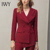 IWY/时尚酒红色西服套装C11358+P11358 商品缩略图4
