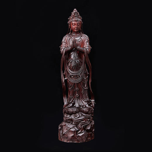 观音小叶紫檀木雕46*12cm ZYXD 商品图0