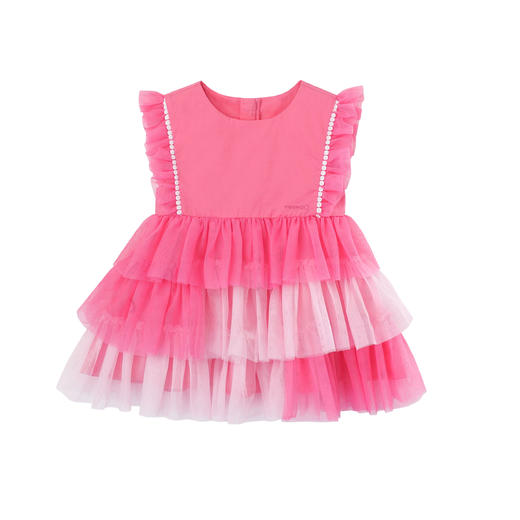 英氏-童衣类（夏）E1英梭背心裙棱镜粉100CM 商品图0