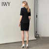IWY/黑色女装套装一粒扣气质收腰显瘦西装短袖上班族百搭职业套裙 CS11232黑色 商品缩略图3