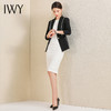 IWY/职业西装连衣裙搭配套装时尚优雅一粒扣小西服干练知性OL C16+Q620-W 商品缩略图3