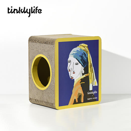 Tinklylife SANTU艺术装饰画猫窝抓板不掉屑大号大空间猫咪用品 商品图6
