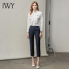 IWY/白色职业衬衫套裤蝴蝶结小众设计时尚气质两件套办公服OL名媛 B180+P10345 商品缩略图2