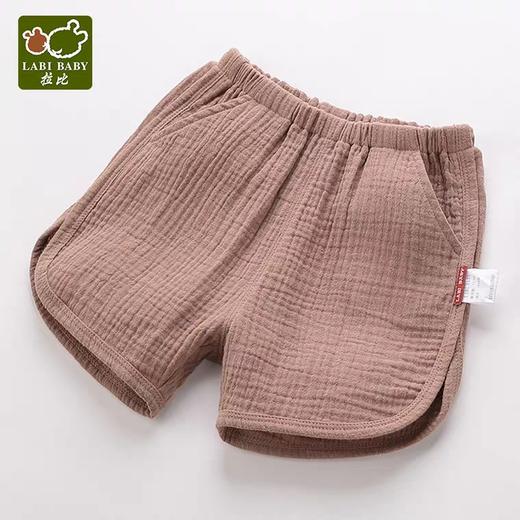 拉比-童衣类（夏）C9丛林绉纱短裤卡其 商品图0