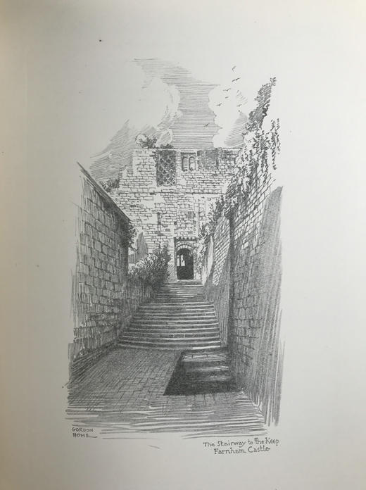 1929年 萨里郡风景画集 24幅铅笔手绘插图 漆布精装16开 商品图12