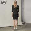IWY/黑色经理职业装工作服女时尚气质套裙设计感西装套装ol通勤装 C10408+S10407黑色 商品缩略图3