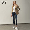 IWY/卡其色气质高端西装套装女长袖修身一粒扣总裁正装面试工作服C11378+牛仔裤73J0262 商品缩略图2