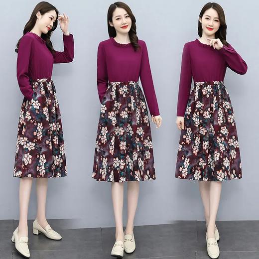 HR WXS06-19气质碎花休闲时尚减龄连衣裙【优】 商品图0