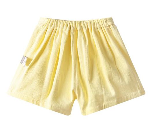 拉比-童衣类（夏）C9绚丽蝴蝶结短裤黄色 商品图3