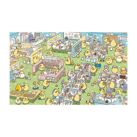 【折扣商品 不退不换】1000片 平面拼图 塑料拼图 H2607 吃货鸡仔- 吃货鸡仔的上班族日常