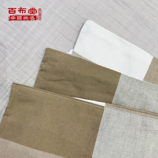 （乡村振兴商品）百布堂纯棉养生夏凉被 轻奢风（卡其色格子） 商品图2