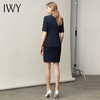 IWY/职业装女裙套装藏青干练西装正装高端酒店经理工作服商务制服 CS11232藏青色 商品缩略图3