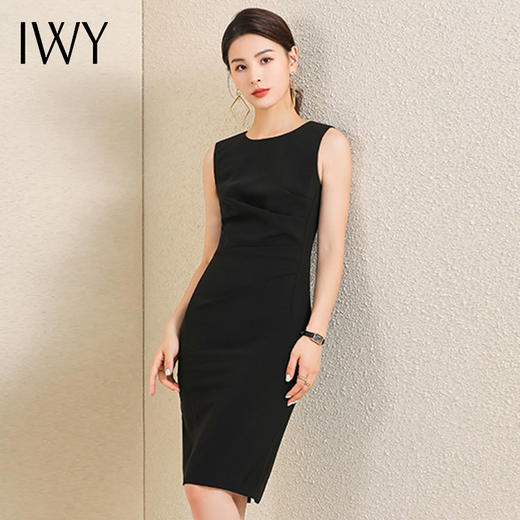 IWY/售楼部工作服女连衣裙修身名媛面试正装气质高端职业套裙 NQ620 商品图1