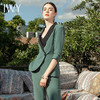 IWY/绿色高端职业装套装女时尚显瘦西装正装女通勤气质经理工作服NCP1249 商品缩略图1