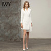 IWY/白色职业连衣裙套装小众设计优雅时髦轻奢办公高级工装气质OL Q11363白色 商品缩略图2