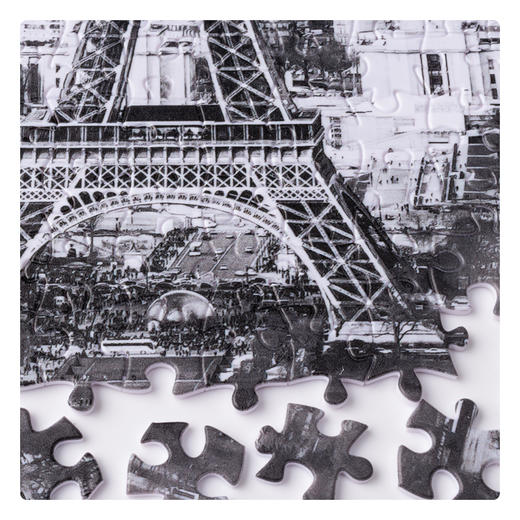 【折扣商品 不退不换】1000片平面拼图 塑料拼图 H2614 黑与白系列-城市风景,巴黎 商品图4