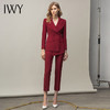 IWY/时尚酒红色西服套装C11358+P11358 商品缩略图2