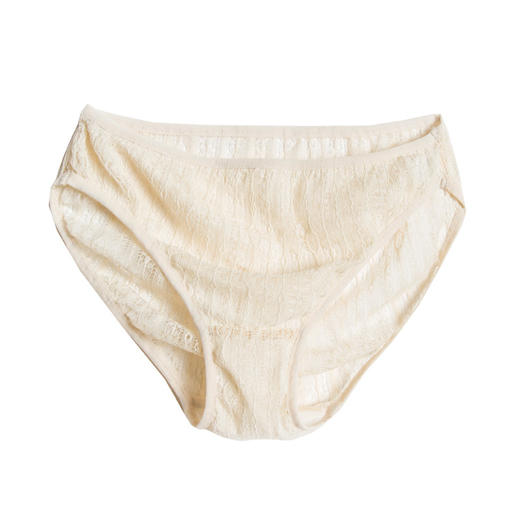 上海旗袍厂TG-TG01S046桑蚕丝性感真丝针织蕾丝花边内裤透气中腰三角裤短裤透气 商品图4