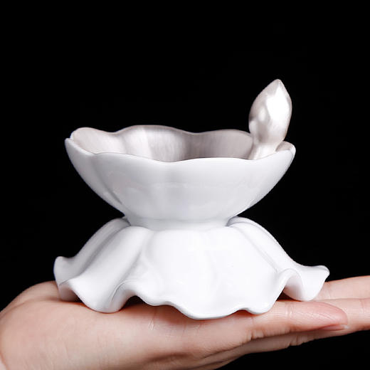 鎏银纯银手工茶叶滤网器茶具配件泡茶神器茶漏茶滤创意个性办公室 商品图1