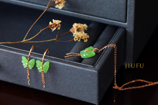 翠蝶套装（吊坠+耳饰） 商品图3