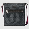 【预售】Gucci GG Supreme黑灰色帆布男士挎包单肩包 尺寸为27cm（宽）x 28.5cm（高）x 5cm（深） 商品缩略图0