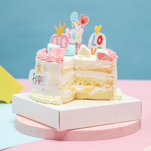 开学快乐（5寸，动物奶油 布丁夹心）（卡券） 商品图4