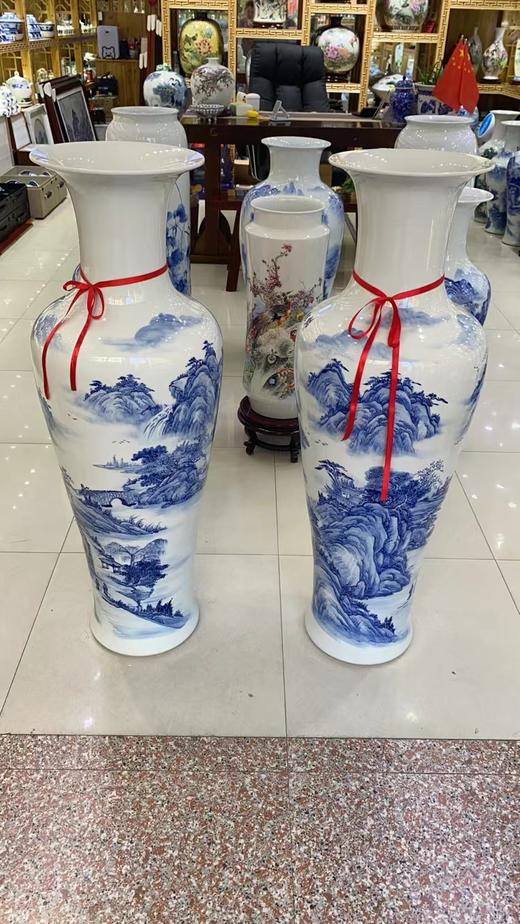 彭小清：精品一米零八锦绣江南大花瓶 商品图0